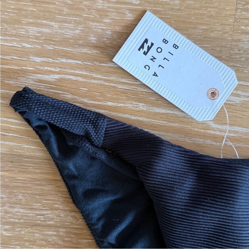 Billabong Marina Hike Textured Black Bikini Bottom - Picture 3 of 10